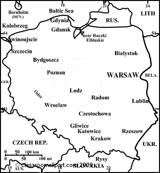 clipart map of poland - photo #19