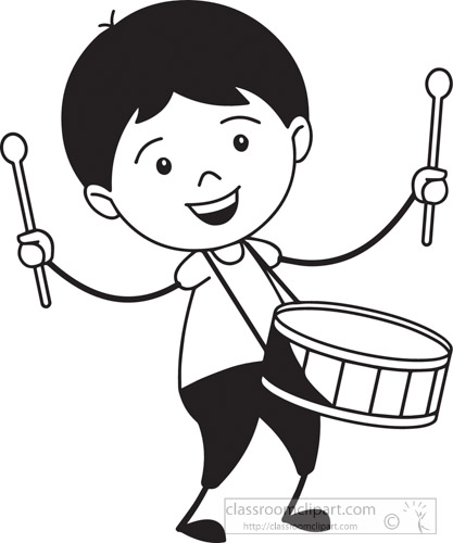 free clip art black and white musical instruments - photo #46