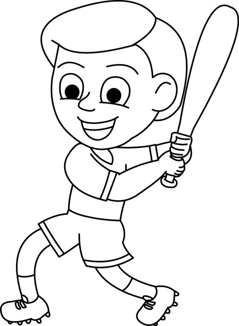 free sports clipart black and white - photo #29