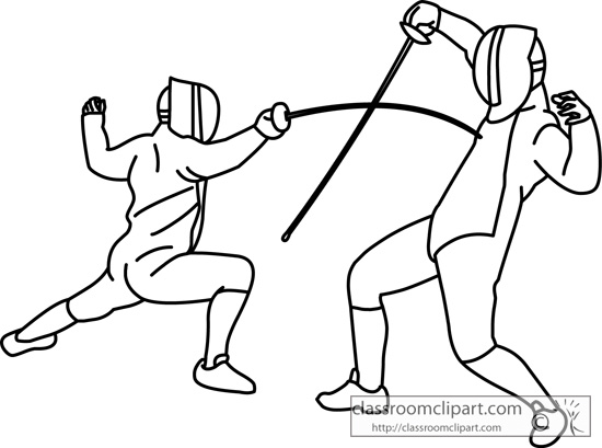 fencing sport clipart - photo #40