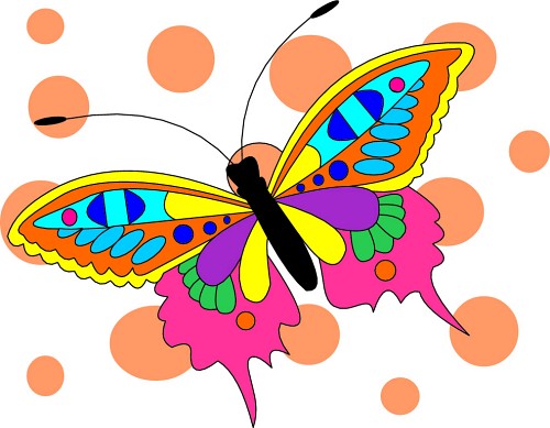 clip art butterflies. Caption, Butterfly Clipart