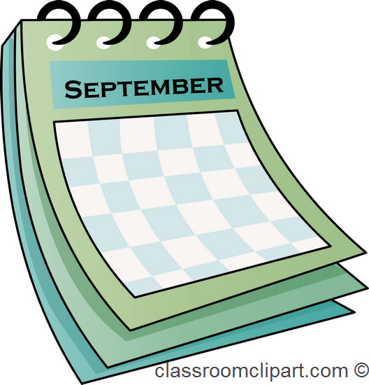 Calendar September calendar 712 Classroom Clipart