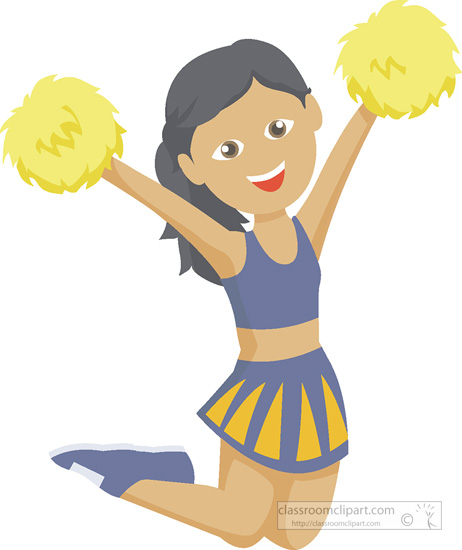 free animated clipart cheerleader - photo #18