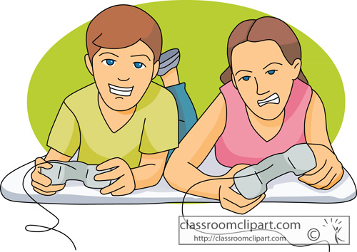 playing video games clipart - photo #11