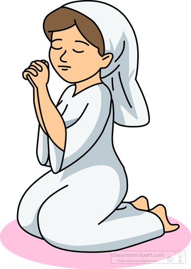clipart girl praying - photo #27