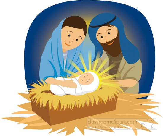 clipart of baby jesus in a manger - photo #21