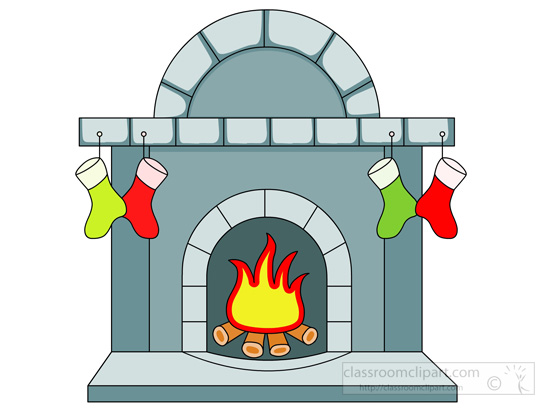 clipart fireplace winter - photo #19