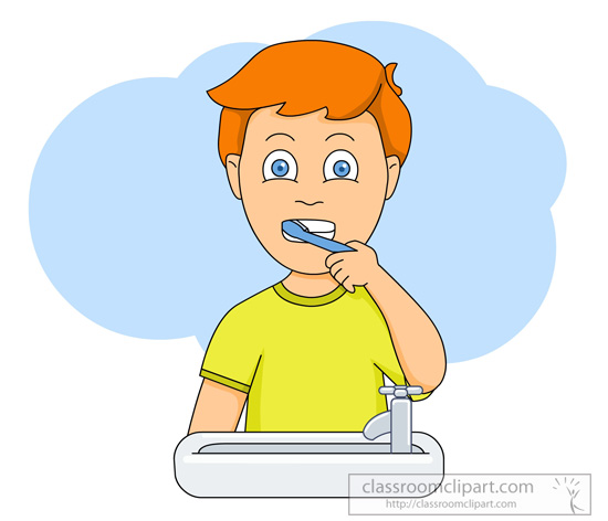 clipart boy brushing teeth - photo #5
