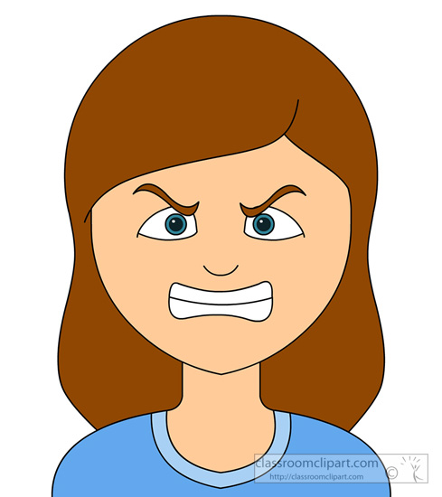 free clipart angry girl - photo #42