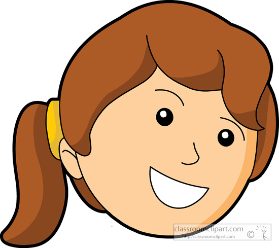 clipart girl smiling - photo #29