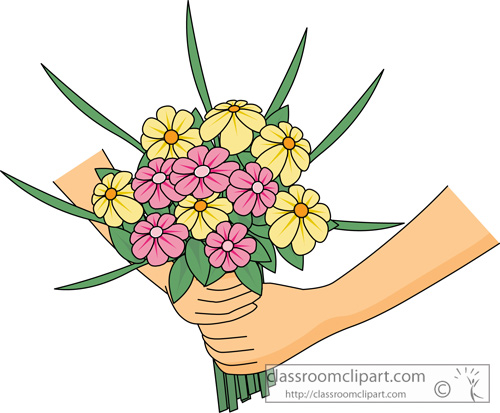 clipart hand holding flower - photo #4