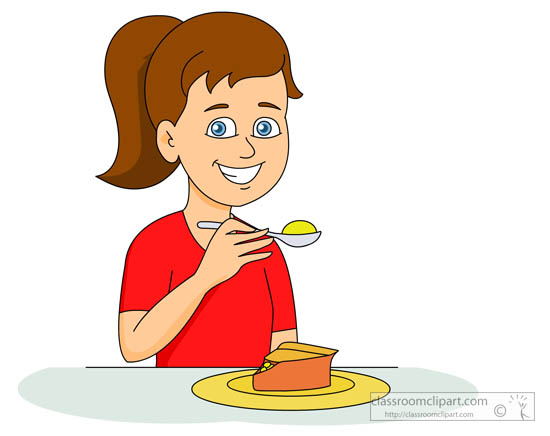clipart girl eating chocolate - photo #40