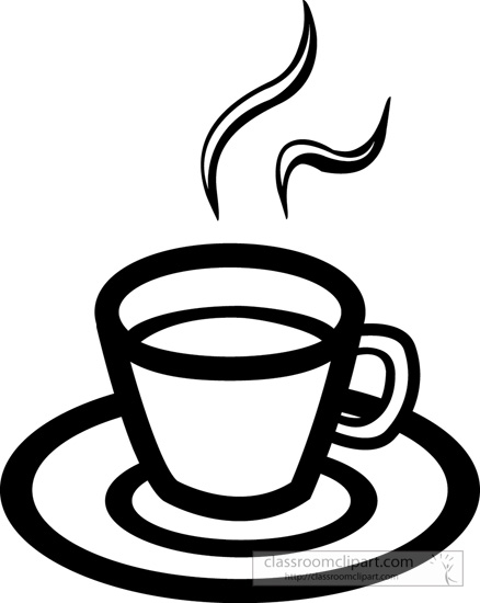 Drink and Beverage Clipart Clipart- hot-cup-coffee-outline ...