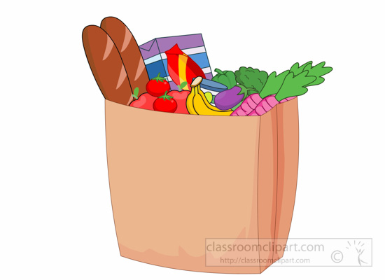 free clip art bag of groceries - photo #6