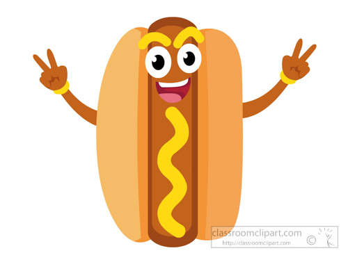 clip art cartoon hot dogs - photo #6