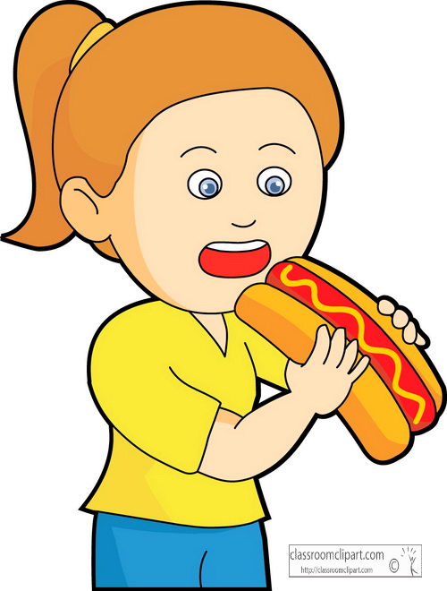 clipart of a girl eating - photo #13