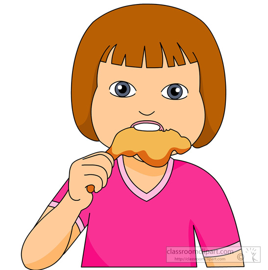 clipart of a girl eating - photo #19