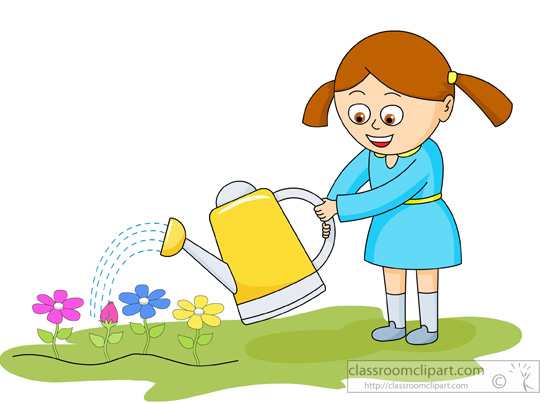 clipart watering plants - photo #24