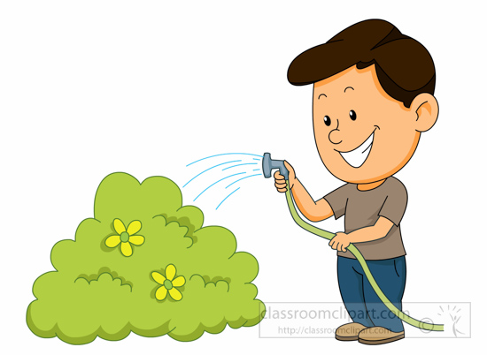 clipart watering plants - photo #18