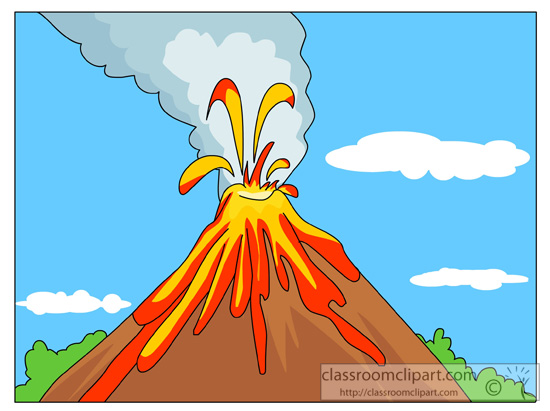clipart of a volcano - photo #10