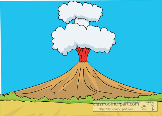 clipart of a volcano - photo #22