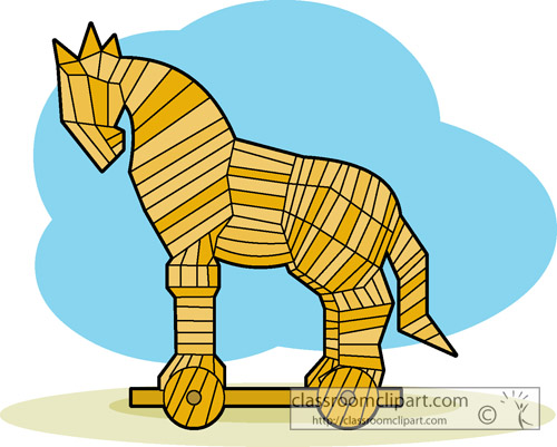 free clip art trojan horse - photo #2