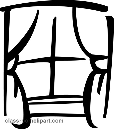 free clipart window curtains - photo #37