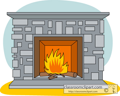 clipart fireplace winter - photo #41