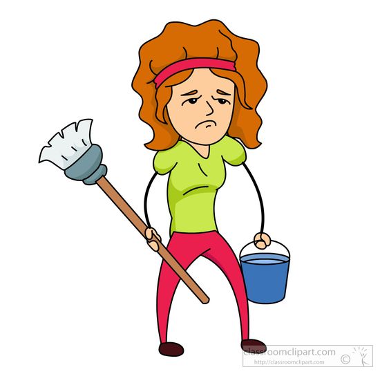 woman cleaning house clipart - photo #37