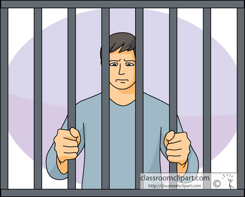 clipart man in jail - photo #3