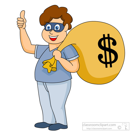 bank robber clipart free - photo #6