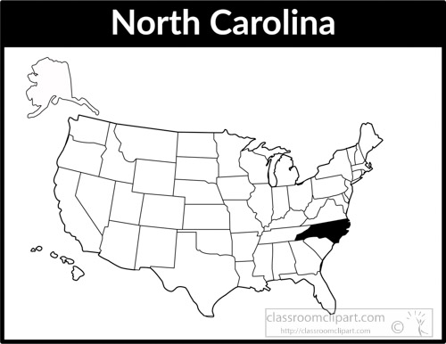 clipart map of north carolina - photo #26