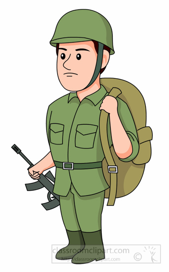 free clip art cartoon soldiers - photo #30