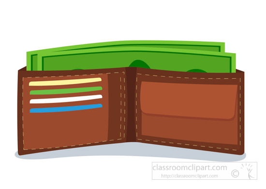 clipart wallet with money - photo #9