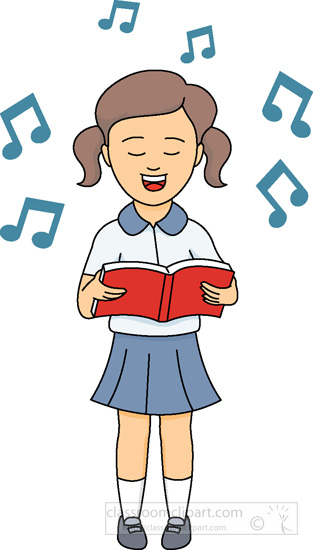 free clipart of girl singing - photo #12