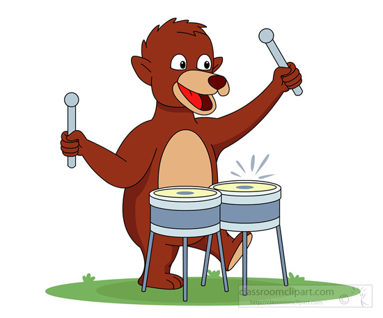 clipart animals playing musical instruments - photo #27