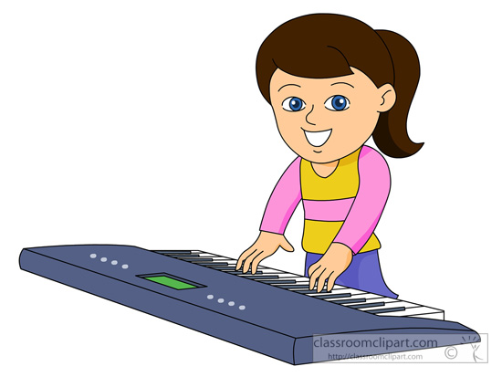 free clipart girl playing piano - photo #13