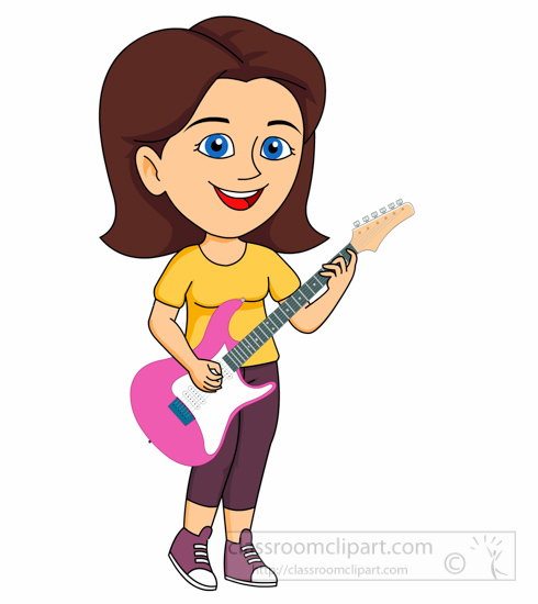 girl playing guitar clipart - photo #19