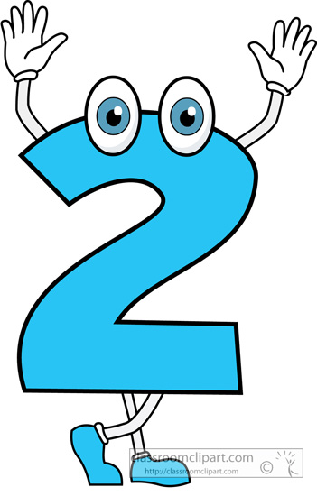 Numbers : number_two_clipart : Classroom Clipart
