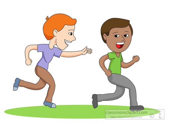 boy and girl running clipart - photo #44