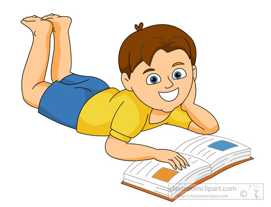 free clipart boy reading book - photo #27