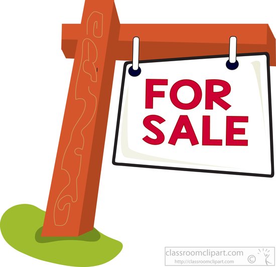 clipart home for sale - photo #7