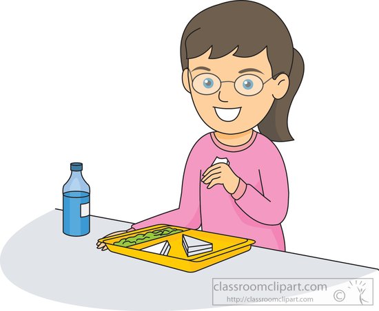 clipart of a girl eating - photo #5