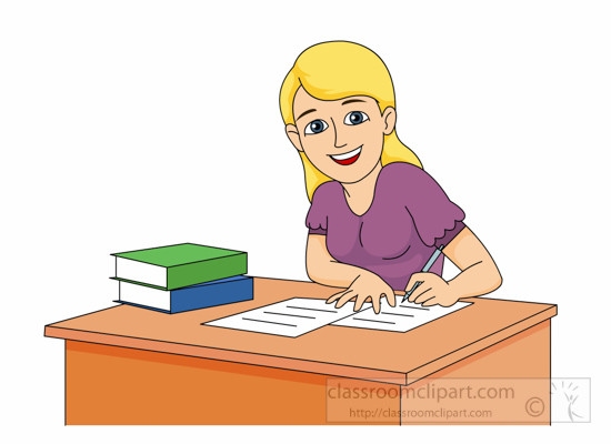 clipart girl studying - photo #31