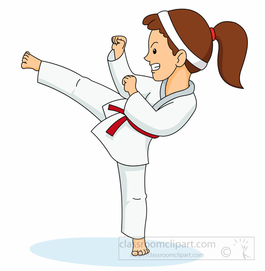 girl karate clipart - photo #8