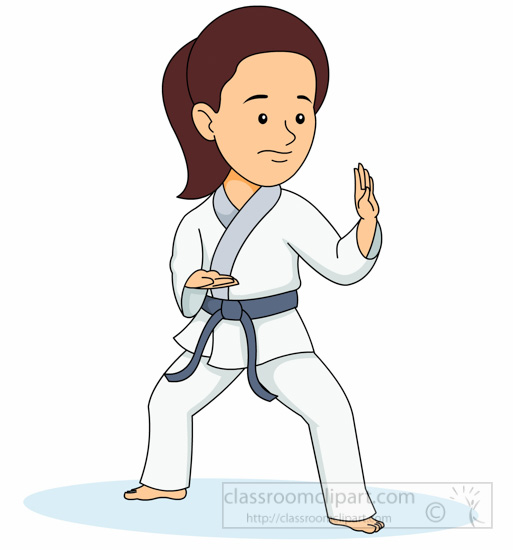 girl karate clipart - photo #11