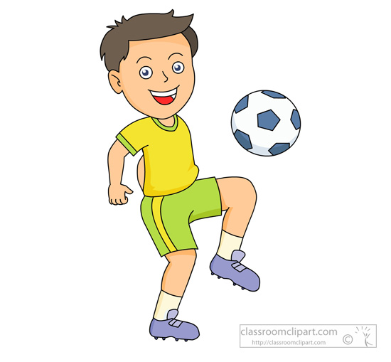 clipart boy playing football - photo #50