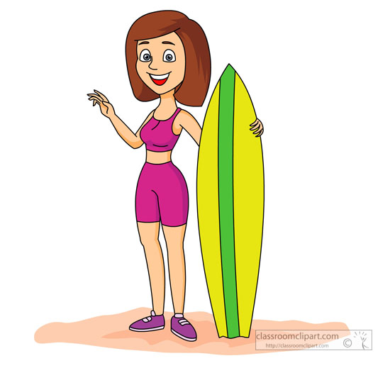 free clipart woman on the beach - photo #7