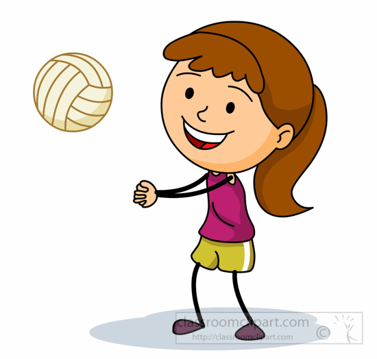 play volleyball clipart - photo #36