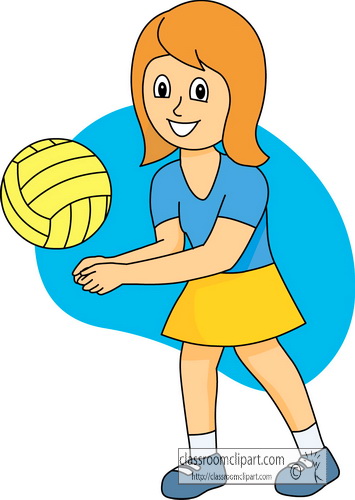 play volleyball clipart - photo #12